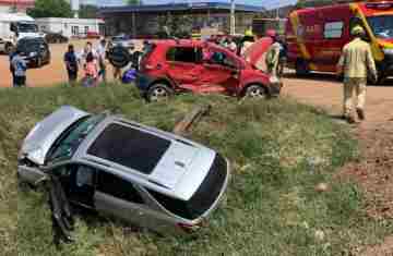 Mãe, bebê e criança ficam feridas em grave acidente na BR 369 em Cascavel 